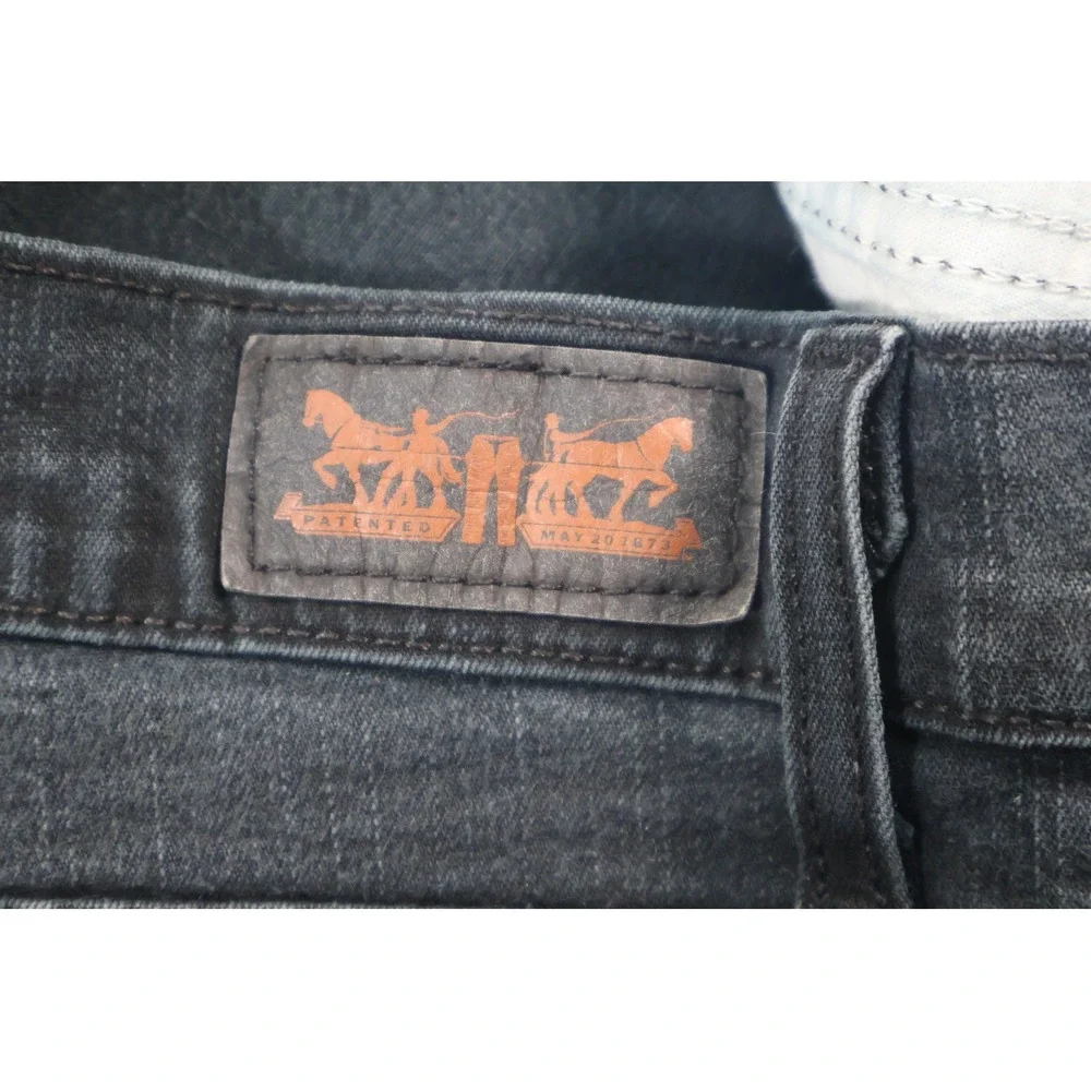 Levis 512 Perfectly Slimming Bootcut Jeans Womens‎ 14M Gray Charcoal Denim